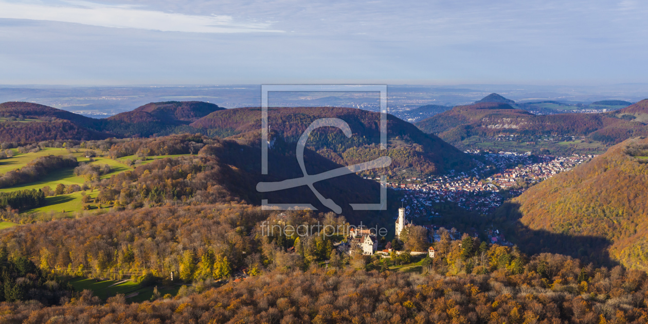 Bild-Nr.: 11425577 Schwäbische Alb mit der Burg Lichtenstein erstellt von dieterich