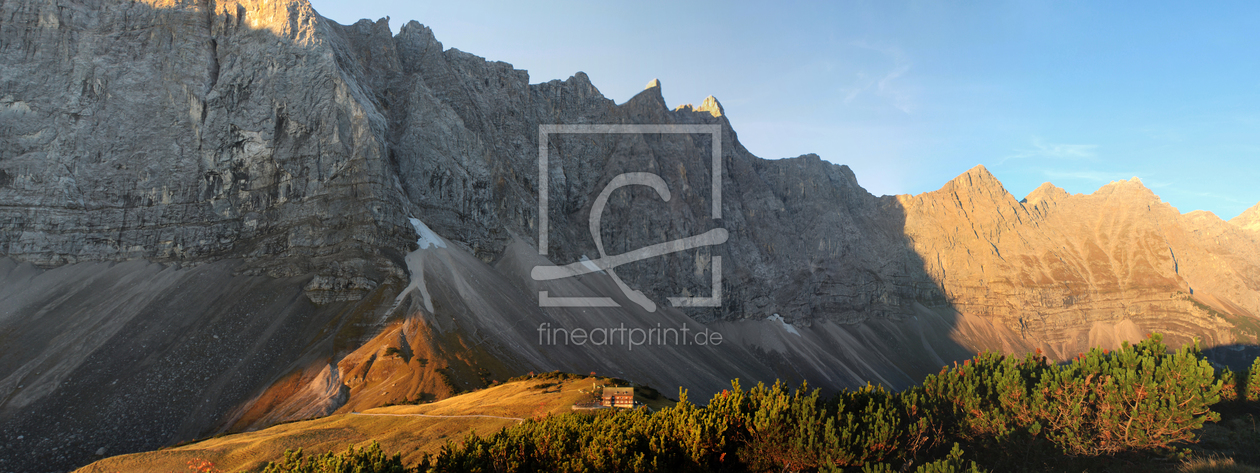 Bild-Nr.: 11425768 Falkenhütte vor Lalidererwand im Karwendel erstellt von BilderWerkstatt