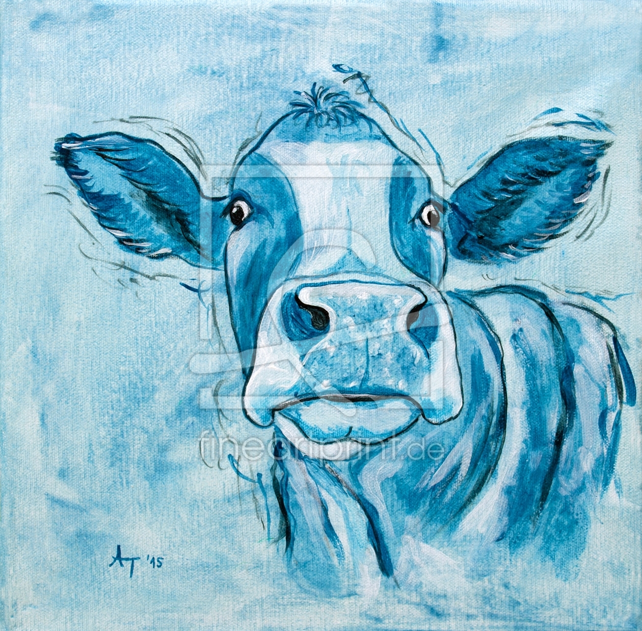 Bild-Nr.: 11427469 Die Capriblaue Kuh, Leo erstellt von Annett Tropschug