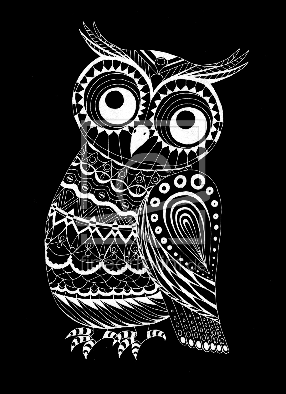 Bild-Nr.: 11429097 Eulen Doodle erstellt von Owl-Art-Suri