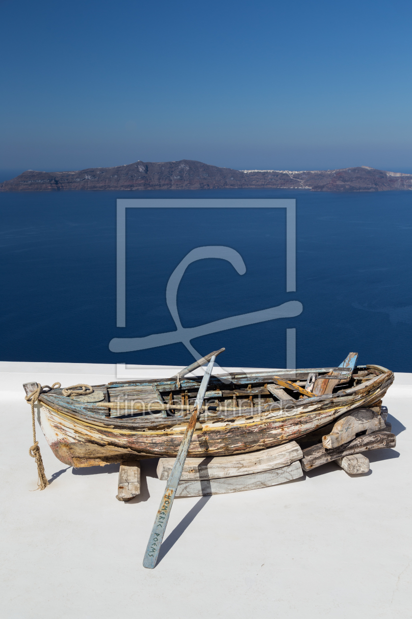 Bild-Nr.: 11430380 Altes Boot Santorini erstellt von TomKli