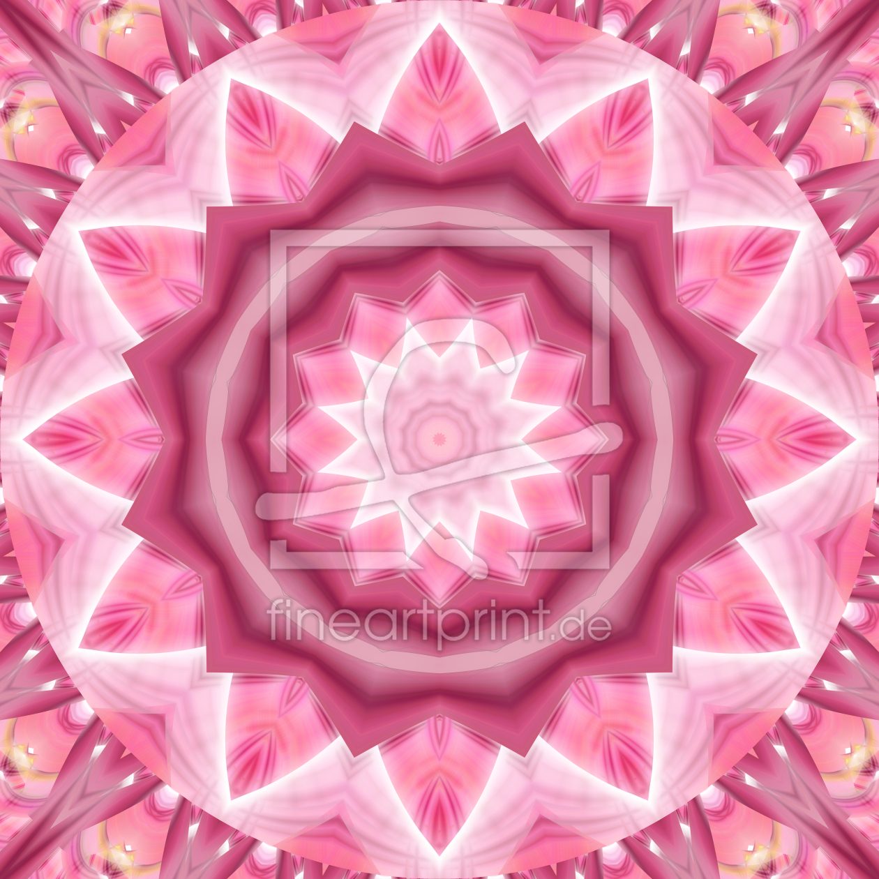 Bild-Nr.: 11435757 Mandala rosa und weiß erstellt von Christine Bässler