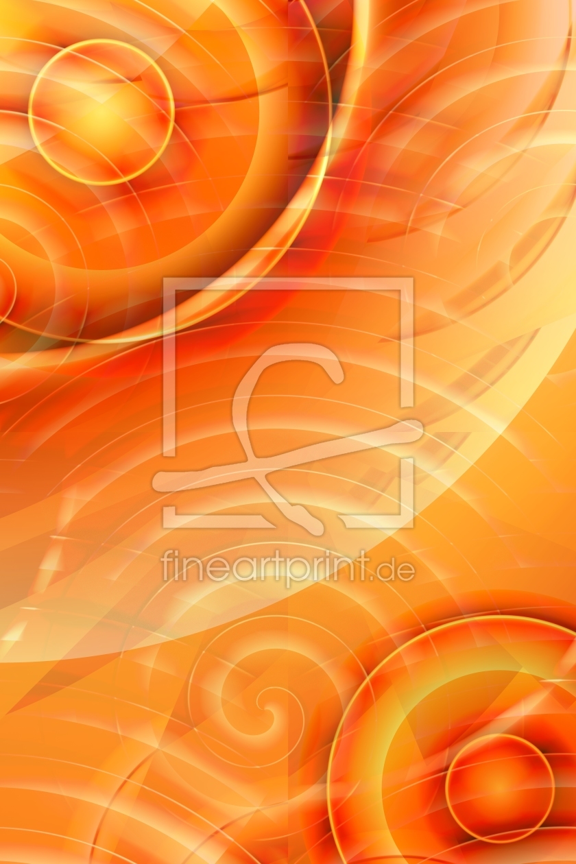 Bild-Nr.: 11435907 Kreise orange erstellt von Christine Bässler