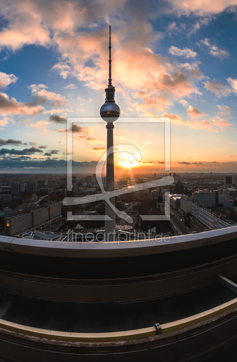 Bild-Nr.: 11439323 Berlin - Skyline am Alex bei Sonnenuntergang erstellt von Jean Claude Castor