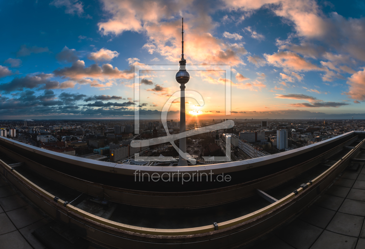 Bild-Nr.: 11439325 Berlin - Skyline am Alex bei Sonnenuntergang erstellt von Jean Claude Castor