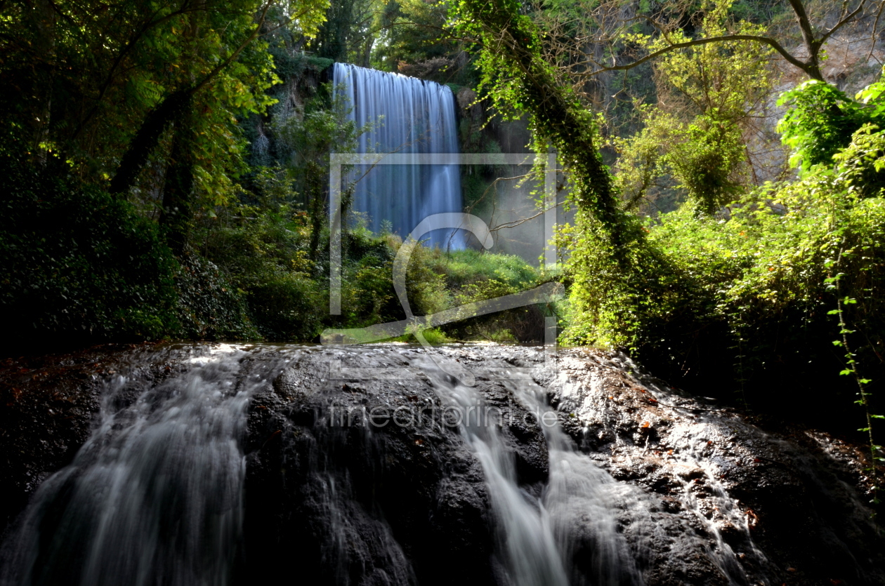 Bild-Nr.: 11453648 Wasserfall Naturpark Monasterio de Piedra Spanien erstellt von I. Heuer