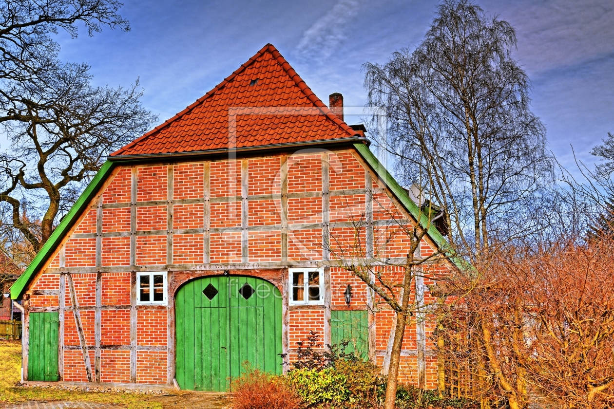 Bild-Nr.: 11454988 Norddeutsches Bauernhaus erstellt von Gisela Scheffbuch