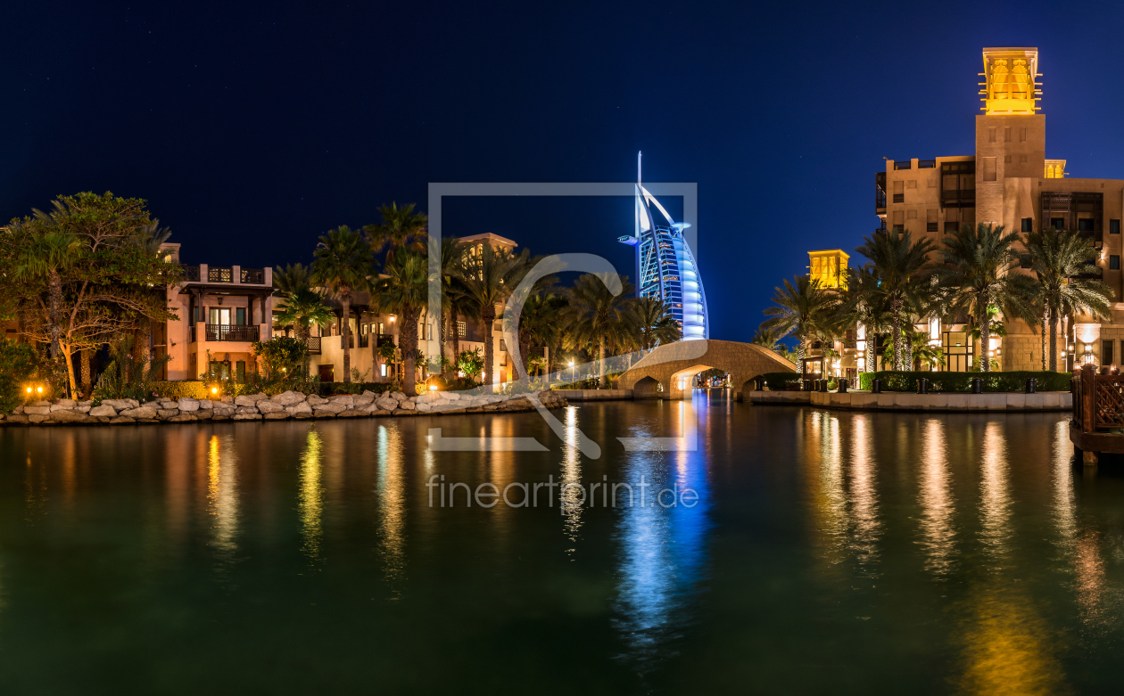 Bild-Nr.: 11457585 Dubai - Madinat Panorama mit Burj al Arab erstellt von Jean Claude Castor