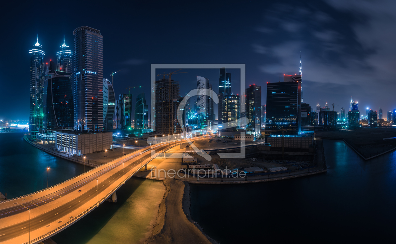 Bild-Nr.: 11464556 Dubai - Business Bay Panorama bei Nacht erstellt von Jean Claude Castor