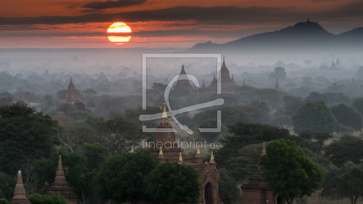 Bild-Nr.: 11472907 Red Sun Bagan erstellt von Philipp Weindich