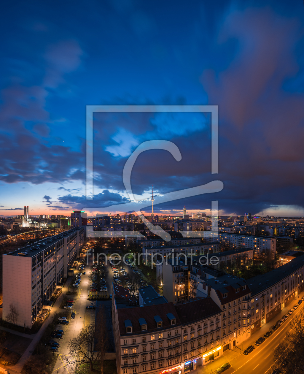 Bild-Nr.: 11476591 Berlin - Skyline Vertorama zur blauen Stunde erstellt von Jean Claude Castor
