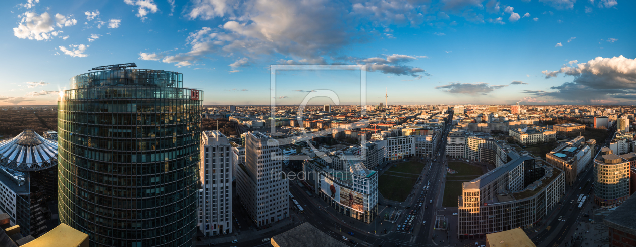 Bild-Nr.: 11479386 Berlin - Skyline Panoramapunkt Potsdamer Platz bei Sonnenuntergang erstellt von Jean Claude Castor