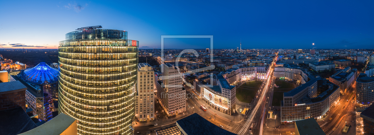 Bild-Nr.: 11479552 Berlin - Skyline Panoramapunkt Potsdamer Platz zur blauen Stunde erstellt von Jean Claude Castor