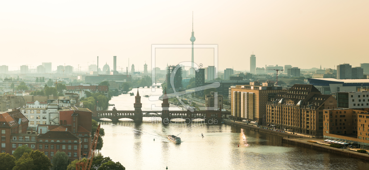Bild-Nr.: 11480105 Berlin - Skyline Mediaspree mit Oberbaumbrücke Panorama erstellt von Jean Claude Castor
