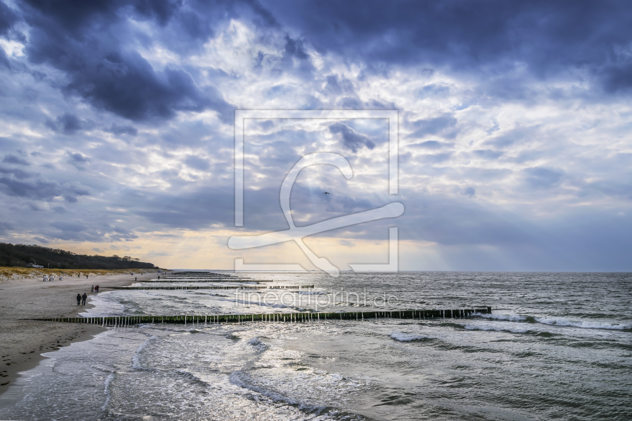 Bild-Nr.: 11484524 Küste der Ostsee mit dunklen Wolken erstellt von Wolfgang Zwanzger