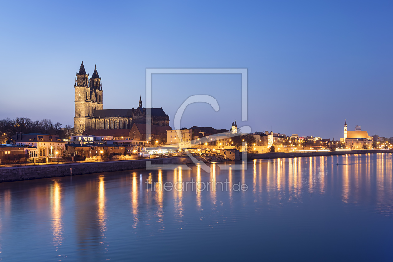 Bild-Nr.: 11484538 Magdeburg am Abend erstellt von Wolfgang Zwanzger