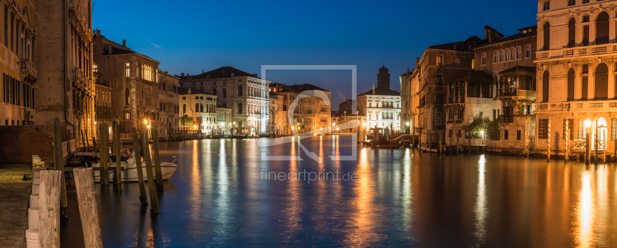 Bild-Nr.: 11489883 Venedig - Canal Grande zur blauen Stunde Panorama erstellt von Jean Claude Castor