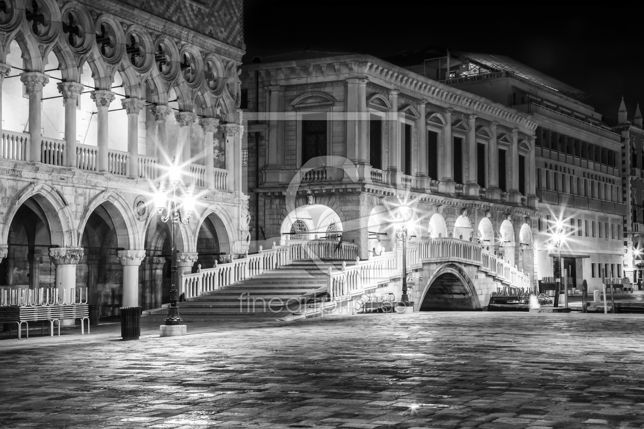 Bild-Nr.: 11491298 VENEDIG Riva degli Schiavoni bei Nacht  erstellt von Melanie Viola