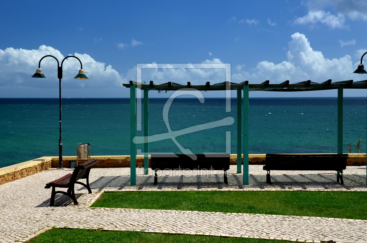 Bild-Nr.: 11499161 Meerblick Bank Pergola Atlantik Algarve Portugal erstellt von I. Heuer