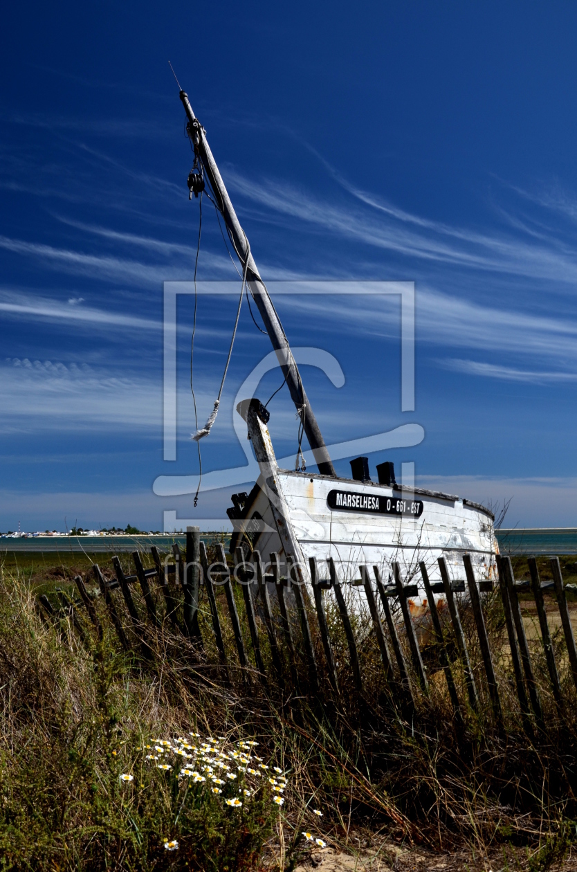 Bild-Nr.: 11503360 Schiffswrack Rias Formosa Olhao Algarve Portugal erstellt von I. Heuer