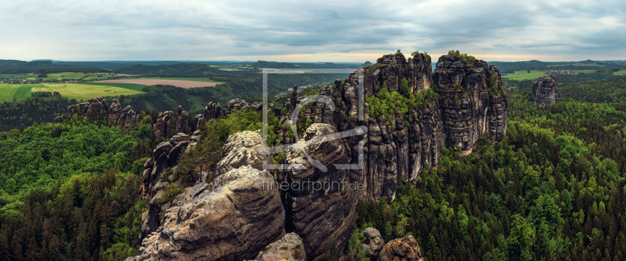 Bild-Nr.: 11504202 Sächsische Schweiz - Schrammsteinaussicht Panorama erstellt von Jean Claude Castor