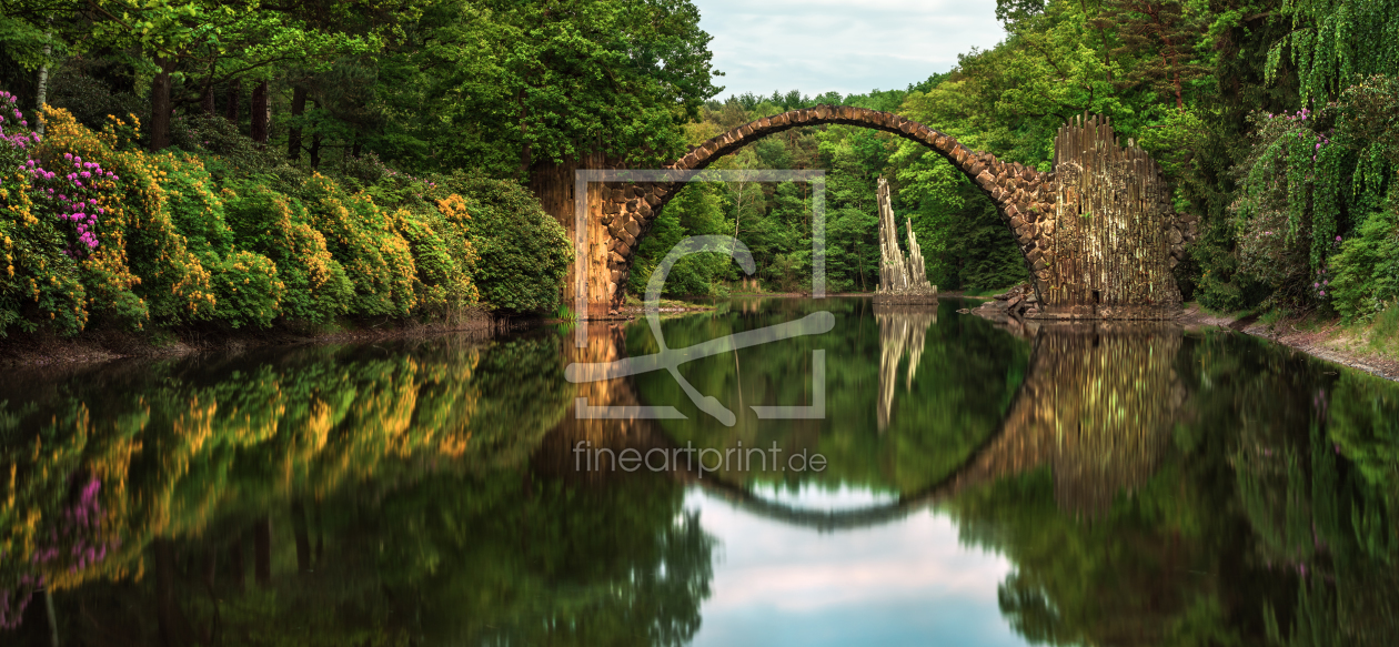 Bild-Nr.: 11504374 Kromlau - Rakotzbrücke Panorama erstellt von Jean Claude Castor