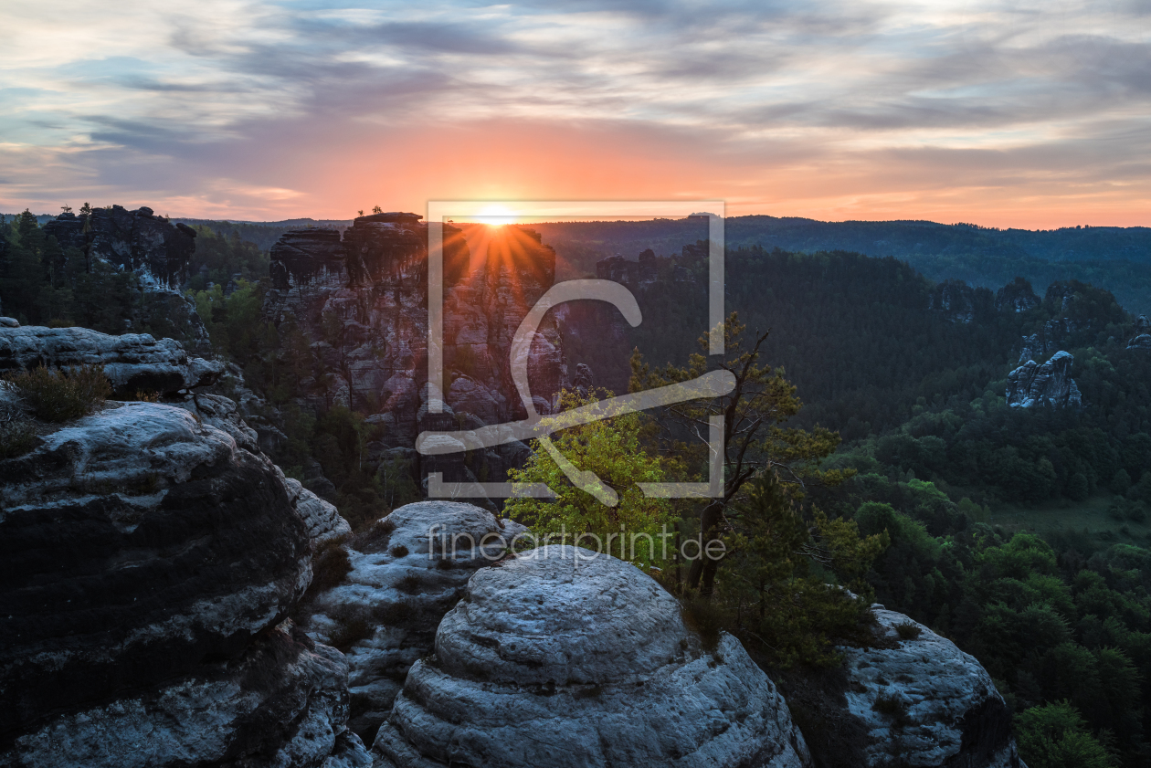 Bild-Nr.: 11504380 Sächsische Schweiz - Bastei bei Sonnenaufgang erstellt von Jean Claude Castor