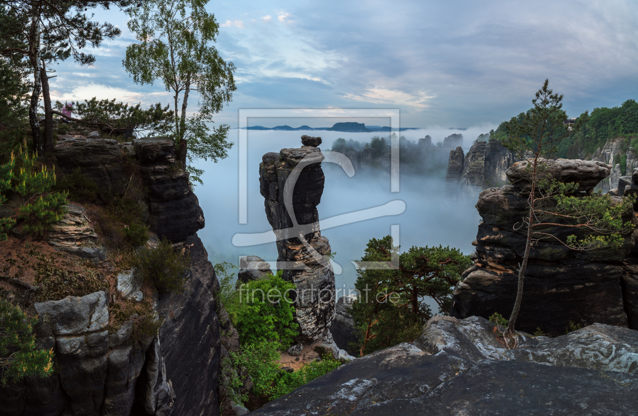 Bild-Nr.: 11505807 Sächsische Schweiz - Bastei im Morgengrauen erstellt von Jean Claude Castor