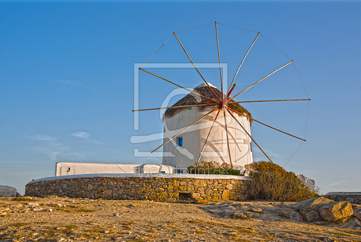 Bild-Nr.: 11508155 Windmühle auf Mykonos erstellt von manhART