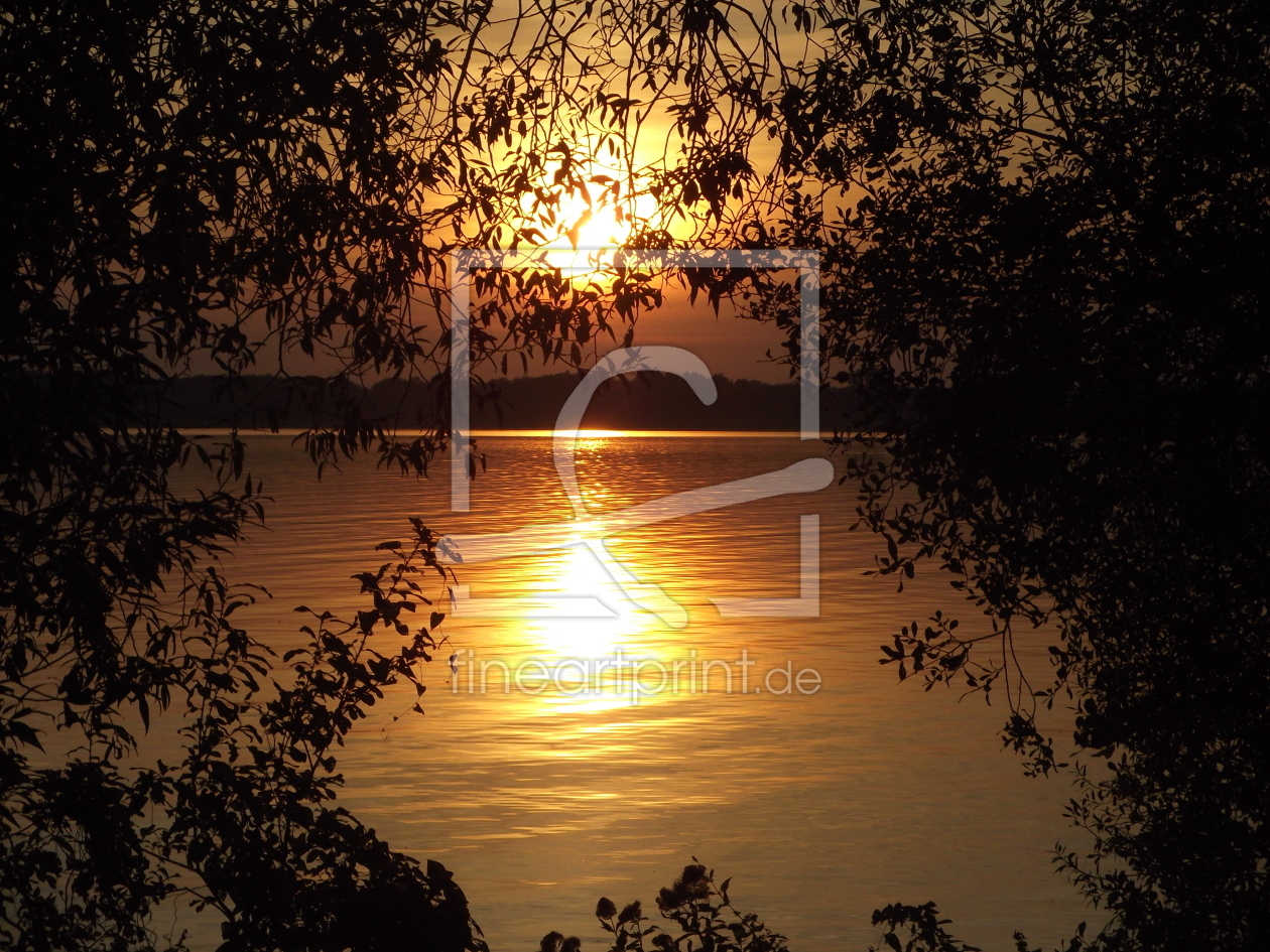 Bild-Nr.: 11512175 Romantischer Sonnenuntergang am Plauer See erstellt von I. Heuer