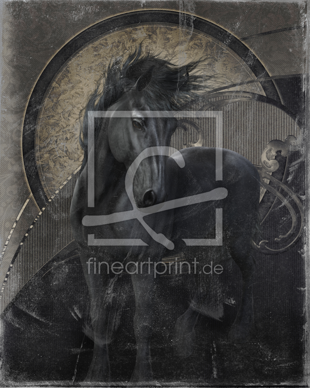 Bild-Nr.: 11518477 Gothic Friesian Horse erstellt von Simone Gatterwe