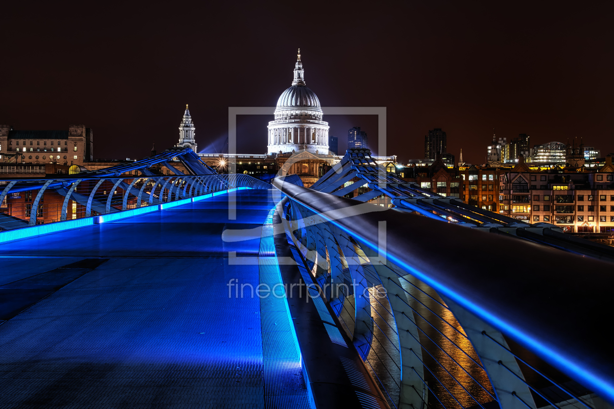 Bild-Nr.: 11527122 London - Millenium Bridge bei Nacht erstellt von Henk