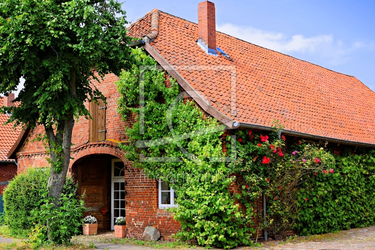 Bild-Nr.: 11527566 Niedersächsisches Dorfhaus erstellt von Gisela Scheffbuch