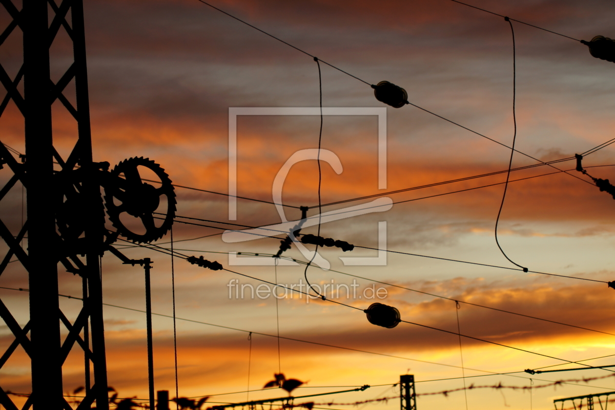 Bild-Nr.: 11533818 Sonnenaufgang über einer Bahnstrecke erstellt von KundenNr-291599