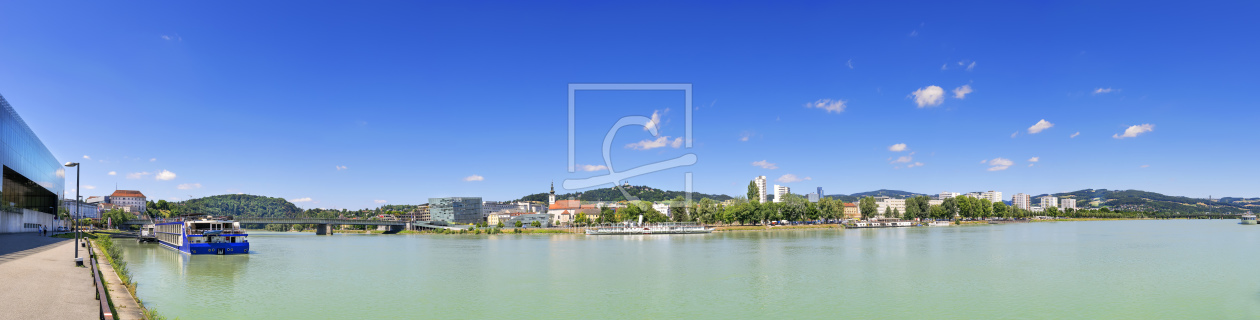 Bild-Nr.: 11544238 Panorama Donauufer Linz erstellt von Wolfgang Zwanzger