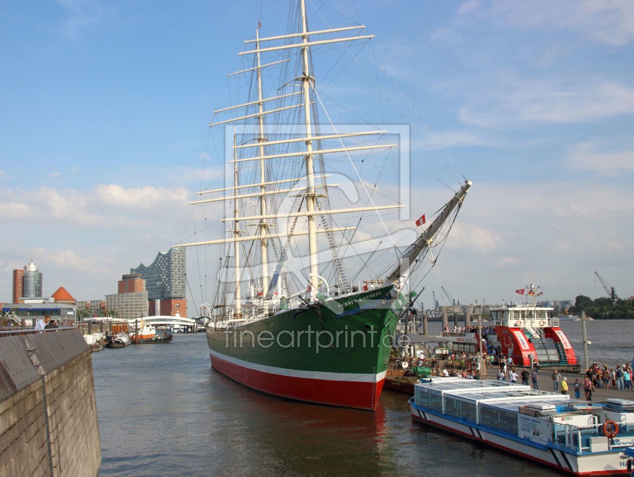 Bild-Nr.: 11545002 Segelschiff  Museumsschiff im Hamburger Hafen erstellt von Maxbenno