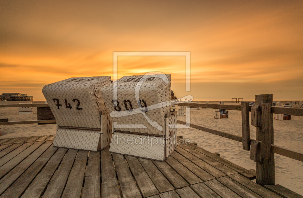 Bild-Nr.: 11555614 Strandkörbe am Nordseestrand erstellt von Dennis Stracke