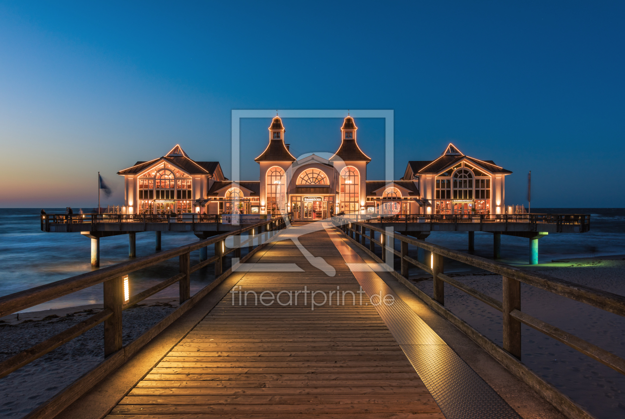 Bild-Nr.: 11561898 Rügen - Seebrücke Sellin zur blauen Stunde II erstellt von Jean Claude Castor