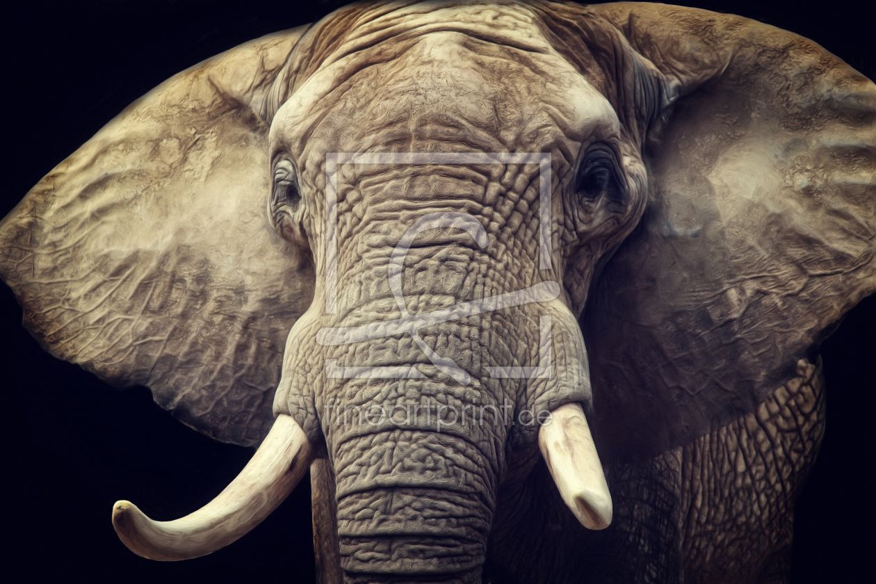 Bild-Nr.: 11563872 Elefanten Portrait erstellt von Angela  Dölling