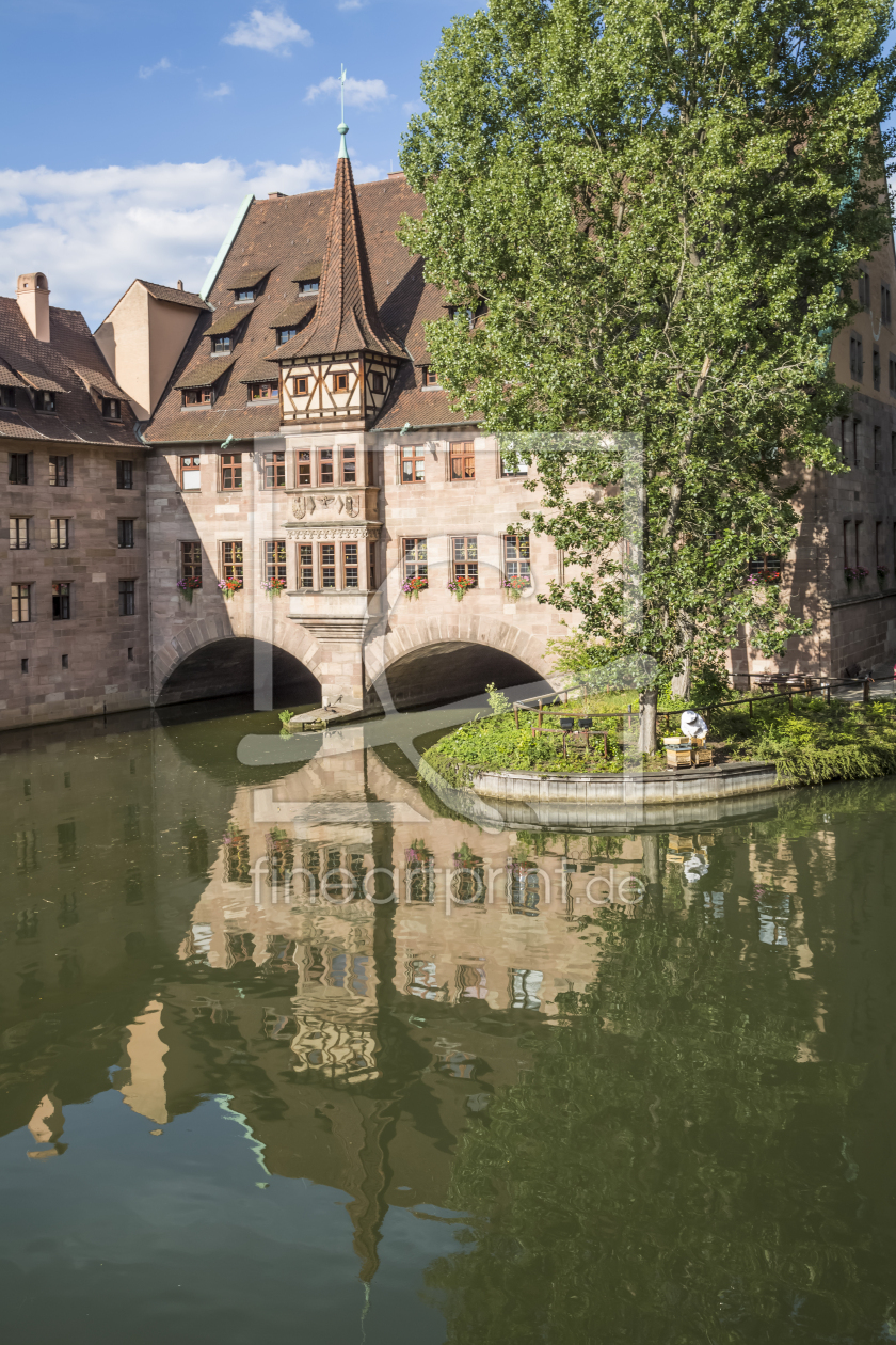 Bild-Nr.: 11565878 NÜNBERG Heilig-Geist-Stift & Pegnitz erstellt von Melanie Viola