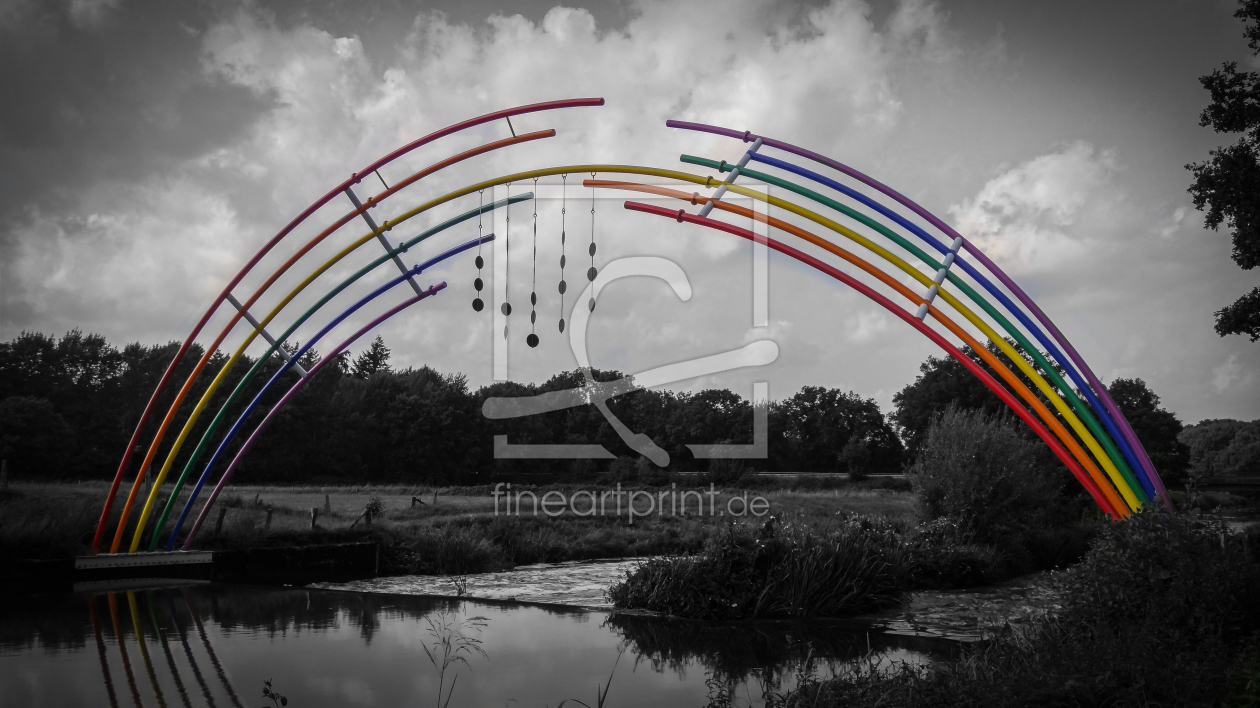Bild-Nr.: 11566358 Regenbogenbrücke schwarzweiß erstellt von TheRealWorld