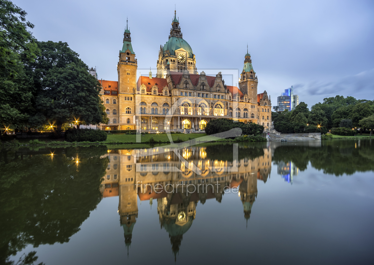 Bild-Nr.: 11567432 Neues Rathaus Hannover am Abend erstellt von panoramarx-de