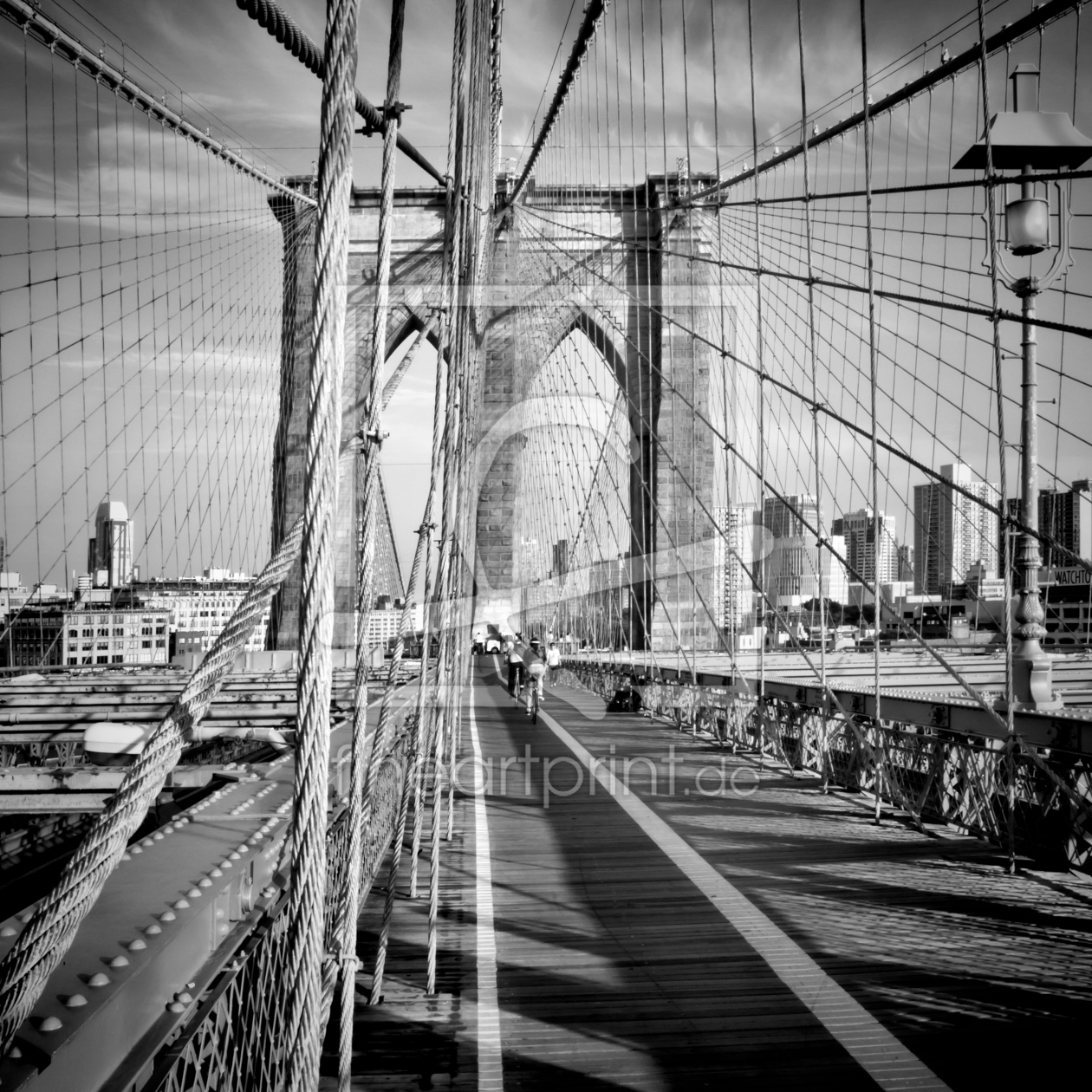 Bild-Nr.: 11567574 NYC Brooklyn Bridge | Monochrom erstellt von Melanie Viola