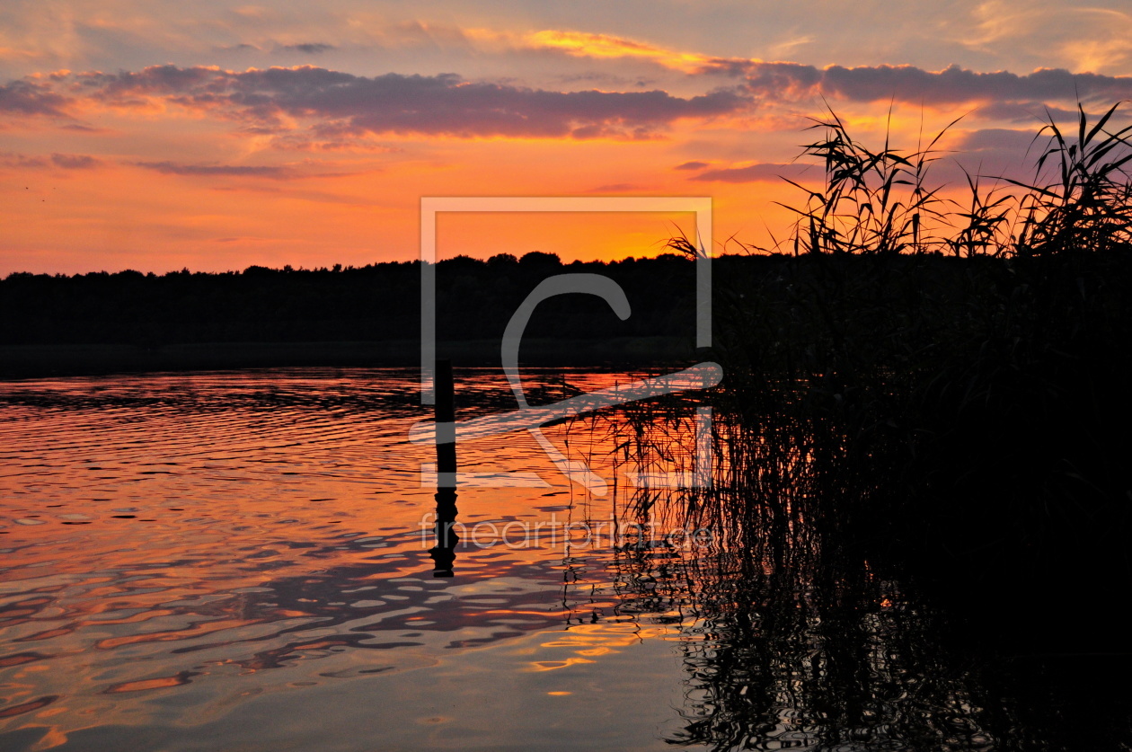 Bild-Nr.: 11569904 Abendrot am See in Altrupin erstellt von KundenNr-297486