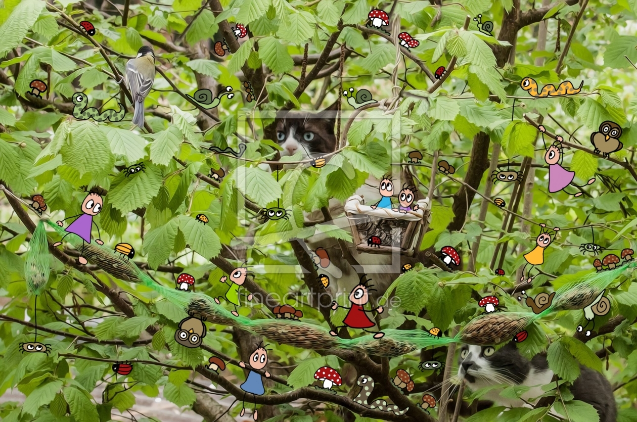 Bild-Nr.: 11581222 Wildes Pankie-Leben im Haselnussbaum erstellt von Heike Langenkamp