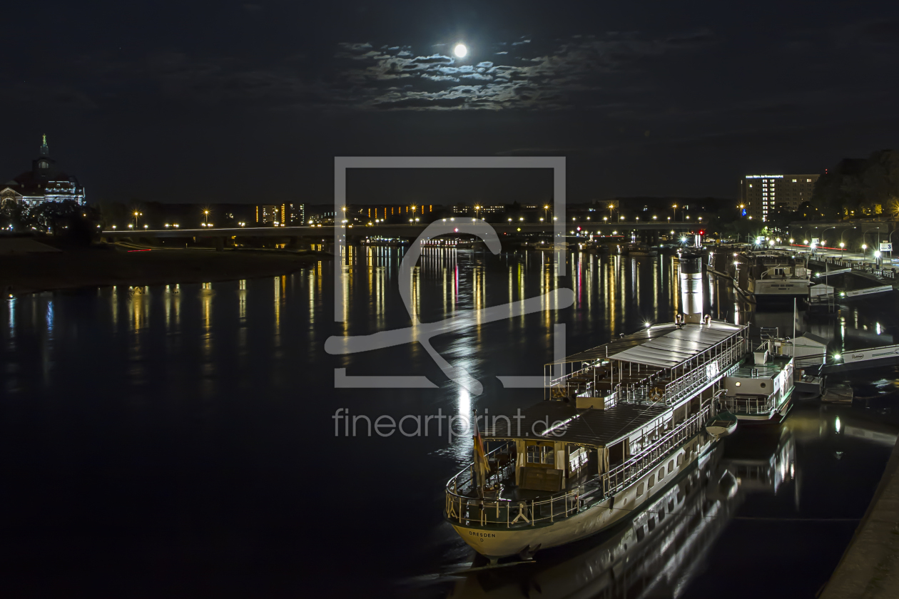 Bild-Nr.: 11581514 Dresden, Elbflotte bei Nacht erstellt von KaDeKb