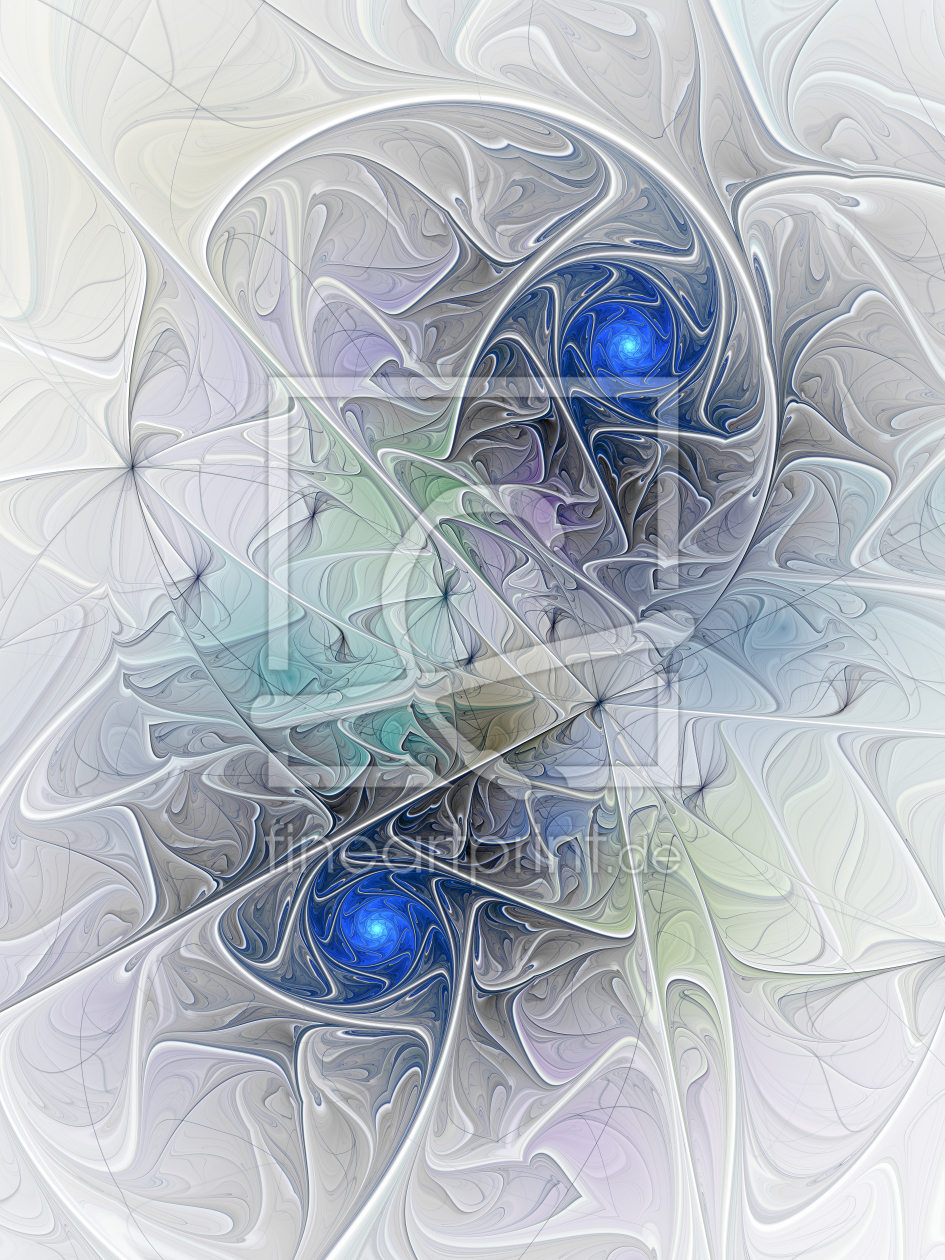 Bild-Nr.: 11582132 Little blue Spirals erstellt von gabiw-art