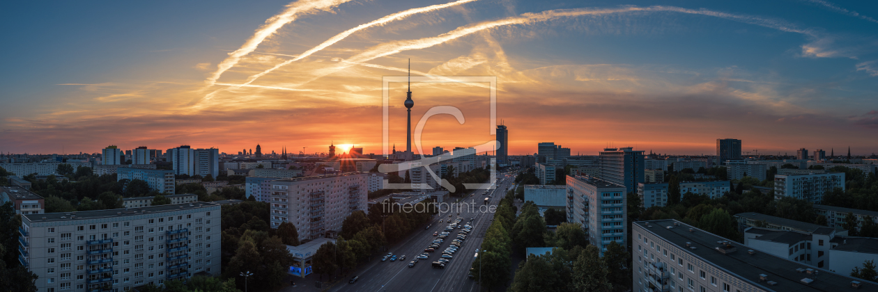 Bild-Nr.: 11583542 Berlin - Skyline Sunset Panorama Strausberger Platz 2 erstellt von Jean Claude Castor