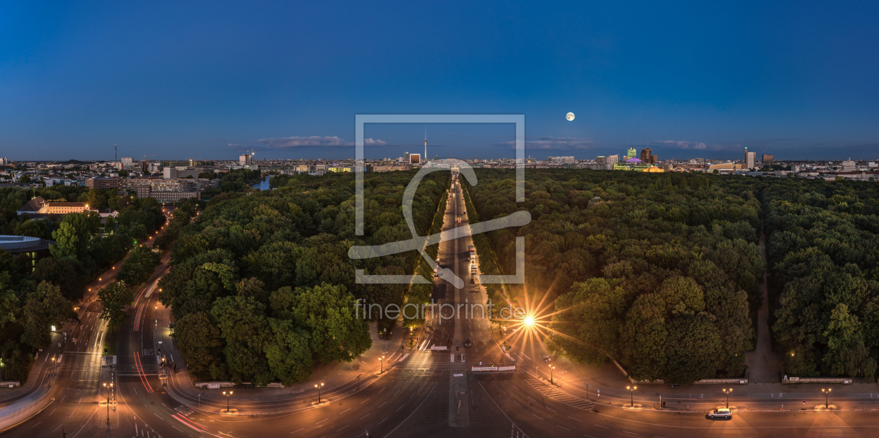 Bild-Nr.: 11585650 Berlin - Skyline Panorama Tiergarten mit Supermond erstellt von Jean Claude Castor