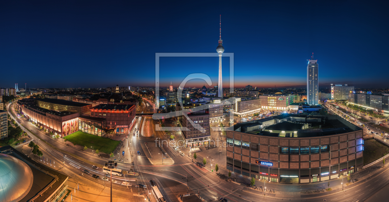 Bild-Nr.: 11588231 Berlin - Skyline Panorama Alexanderplatz zur blauen Stunde erstellt von Jean Claude Castor